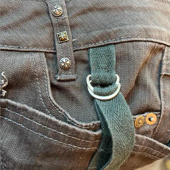 Vintage 2000s Buffalo Low-Rise Utility Denim Capris - Picture 4 of 4